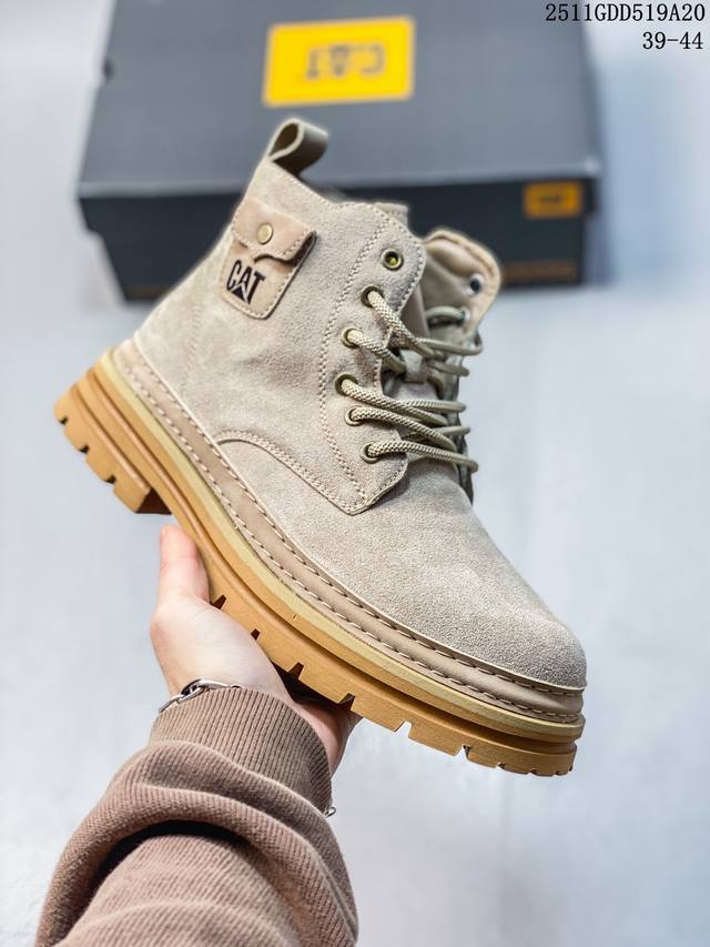 卡特Cat 硬汉推土机品牌潮流爆款 户外休闲马丁靴系列 大黄靴 广东大厂品质 明星同款 原盒原包装 给您完美的穿着体验，质量考究耐穿 高品质脚感一流！ 11Gd