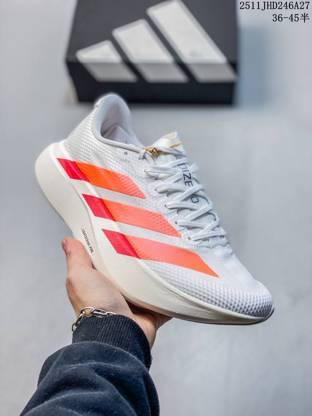 Adidas Adizero Evo Sl 舒适柔软防滑回弹 长跑短跑竞速跑步鞋 男款 11Jhd246A27