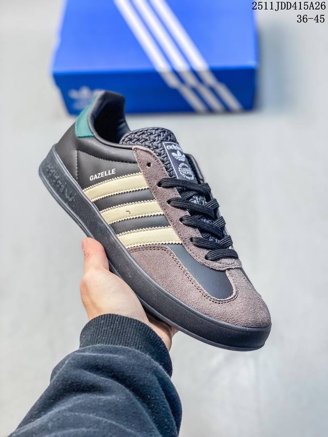 阿迪达斯Adidas Originals Gazelle Bold W 羚羊松糕系列三叶草厚底休闲防滑 11Jdd415A26