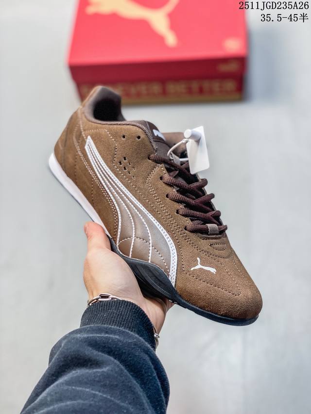 公司级puma Catch Soleil Sd 彪马 舒适防滑 低帮休闲德训薄底鞋 货号:402681-01 尺码:35.5 36 37 37.5 38 38.