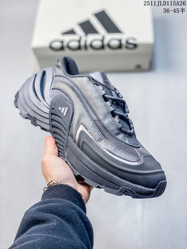 公司级Adidas阿迪达斯男女Wonder Runner Turbofo运动训练跑步鞋 设计充满未来机械感，低帮造型非常百搭，无论是运动裤还是休闲牛仔裤都能轻松