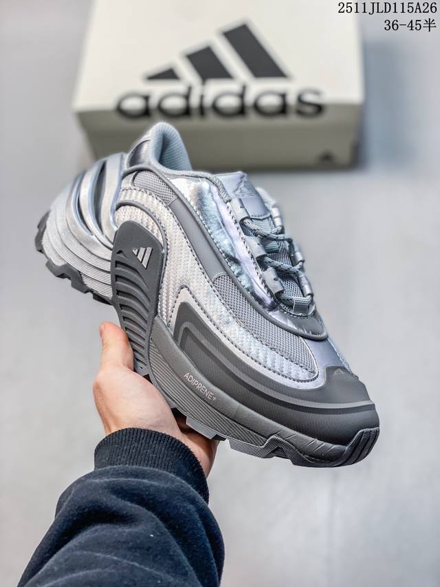 公司级Adidas阿迪达斯男女Wonder Runner Turbofo运动训练跑步鞋 设计充满未来机械感，低帮造型非常百搭，无论是运动裤还是休闲牛仔裤都能轻松