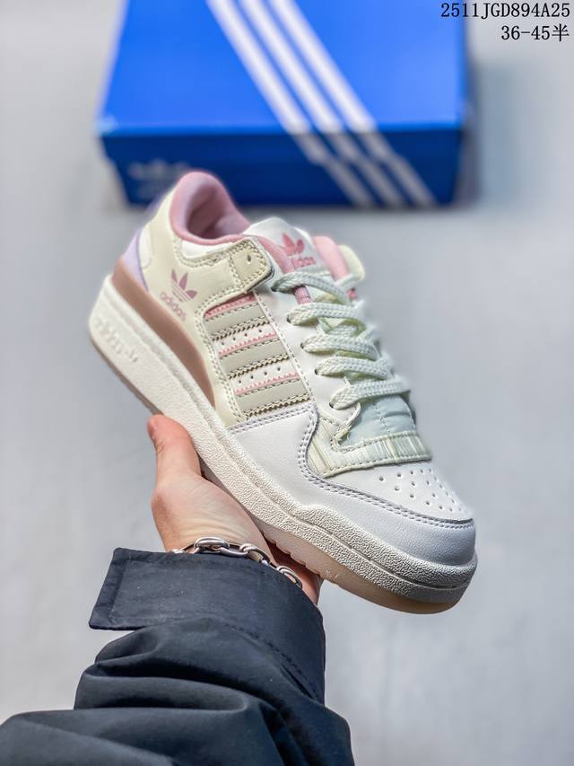 Adidas Originals Forum Low Cl W 阿迪达斯 三叶草低帮 经典复古板鞋 潮流休闲鞋 货号：Jq6702 尺码：如图 11Jgd894
