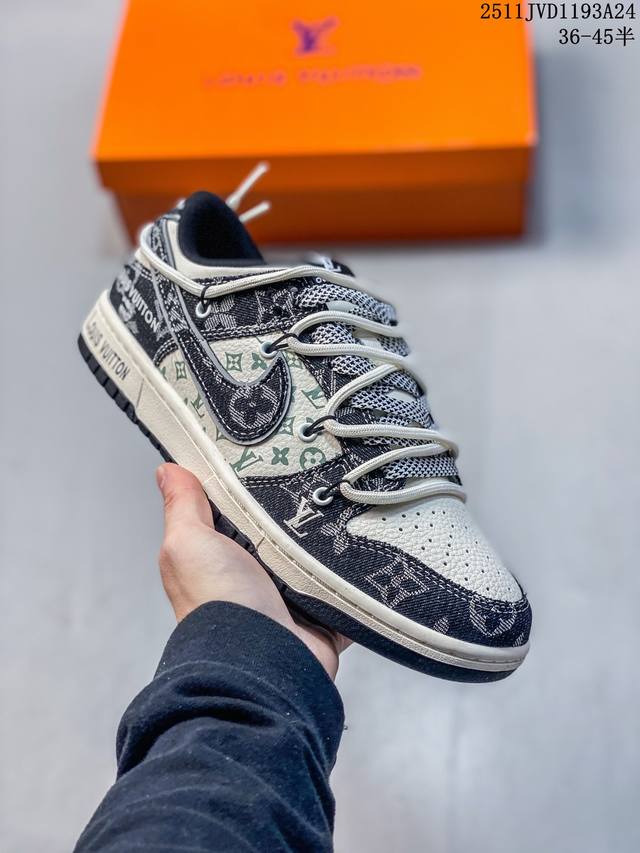 海外爆款限量发售！公司级 Nike Sb Dunk Low“蛇年系列 绑带蓝白藏蓝勾” 周年高端定制 低帮休闲板鞋 定制鞋盒 大厂纯原品质出货 超高清洁度 皮料