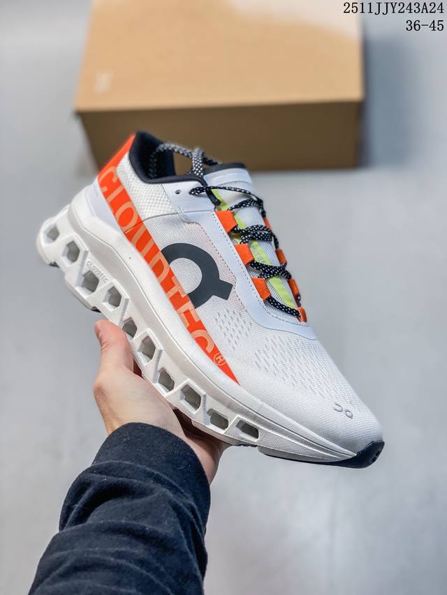 On 昂跑 Cloudmonster 小怪兽 时尚潮流 舒适透气 防滑耐磨 轻量级休闲运动跑鞋！ 该款 Cloudmonster 的与众不同的全新“趣怪”风格，