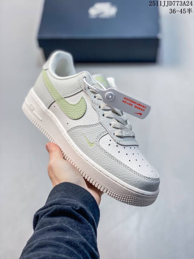 F1耐克 Nike Air Force 1 ‘07 Low 空军一号 小白鞋 厚底增高百搭运动板鞋 原楦头原纸板 打造纯正空军版型，专注外贸渠道 全掌内置蜂窝气