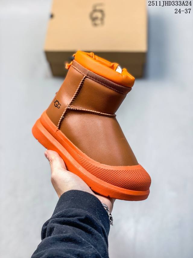 公司级Ugg Classic Ultra Mini platform 轻便舒适 麂皮 中帮保暖雪地靴 鞋面设计 采用优质翻毛皮 易于打理 舒适与时髦一并拿捏 鞋