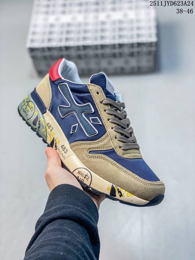 意大利鞋履品牌 普瑞米亚达 premiata 低帮百搭休闲鞋 依据国际高标准制造 原单小白鞋 木字男鞋潮复古反绒皮运动休闲鞋木字鞋 鞋子简单大方 手感出众 舒适