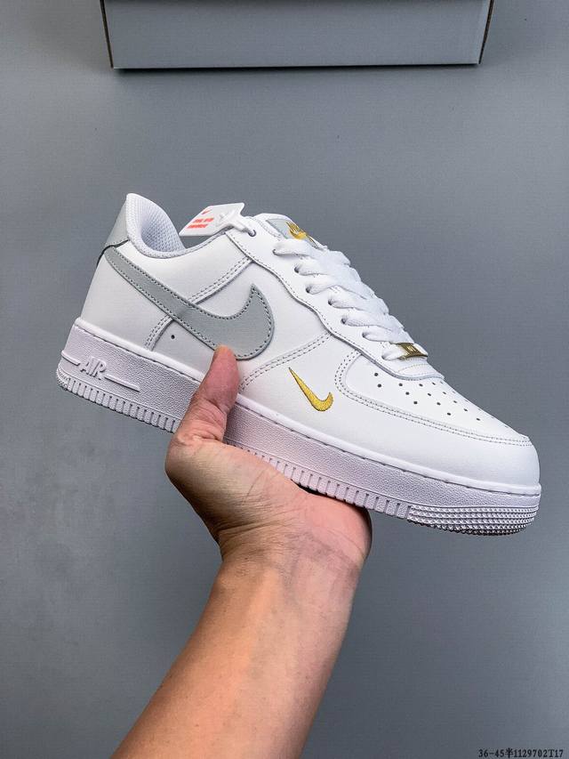 二层真标！耐克Nike Air Force 1 Low 空军一号低帮经典百搭休闲板鞋 1129702T17