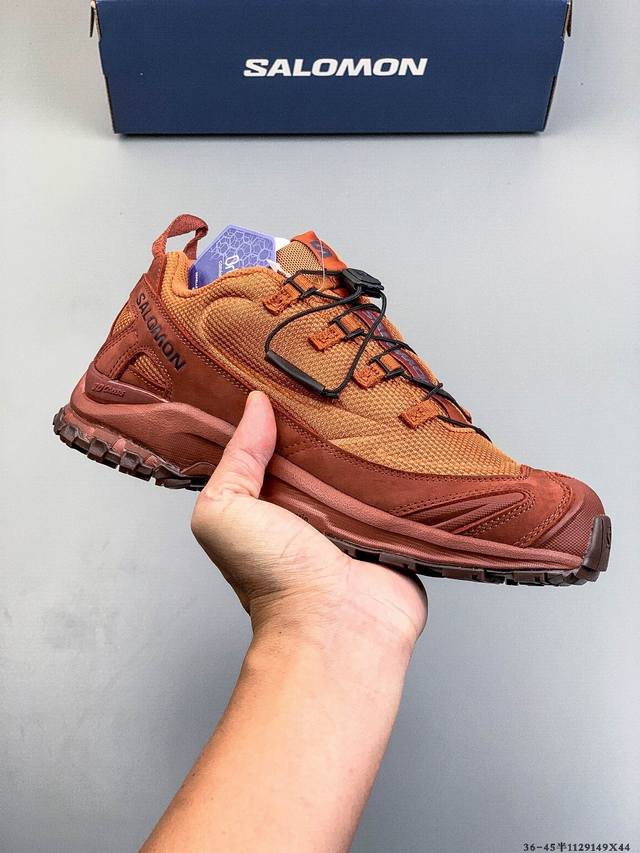 公司级 Salomon Xa pro 3D 萨洛蒙 网布皮革 Jeong Li联名 舒适百搭 耐磨透气抗冲击 低帮 户外功能鞋 鞋面采用Sensifit贴合技术