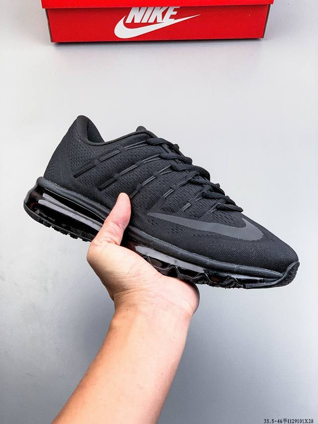 Nike Air Max 2016 耐克全掌气垫缓震跑步鞋 织物材质 真标带半码 1129101X28
