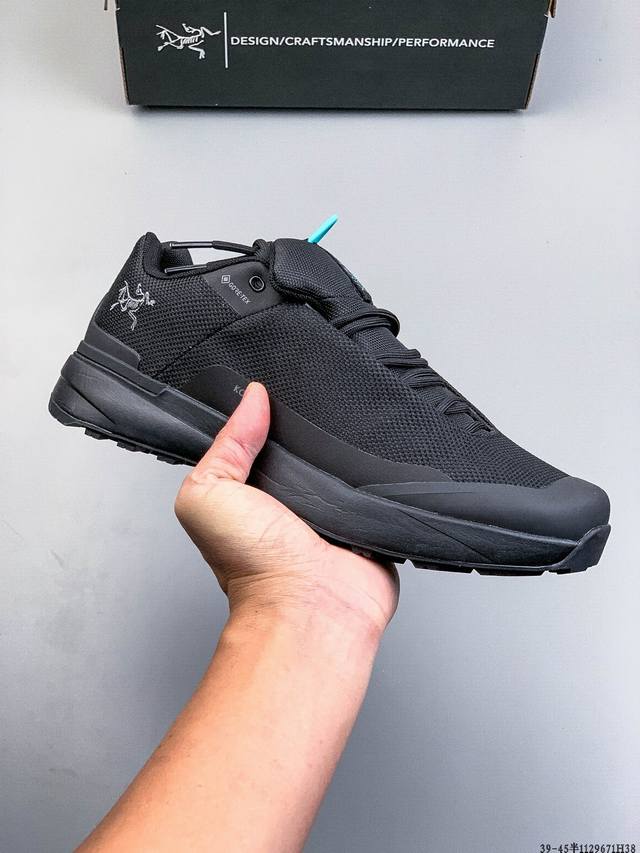 公司级！Arcteryx始祖鸟 Norvan Kopec Gtx 覆盖防水 低帮户外登山徒步鞋 特有的独立衬垫 穿着更合脚 带有Gore-Tex防水内衬 提供透