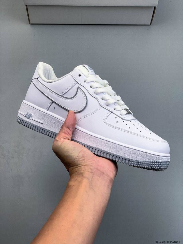 二层真标！耐克Nike Air Force 1 Low 空军一号低帮经典百搭休闲板鞋 1129361G26