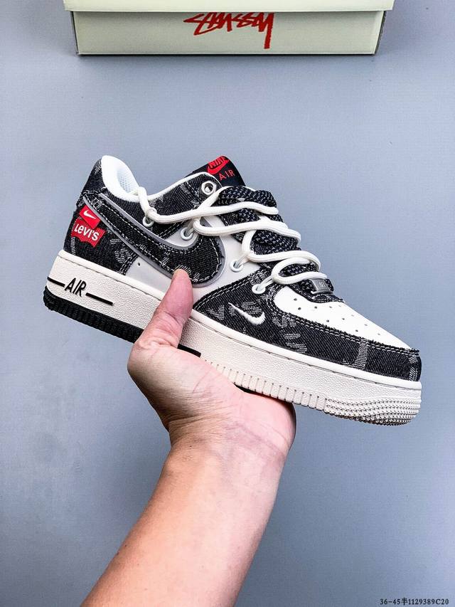 二层真标！耐克Nike Air Force 1 Low 空军一号低帮经典百搭休闲板鞋 1129389C20