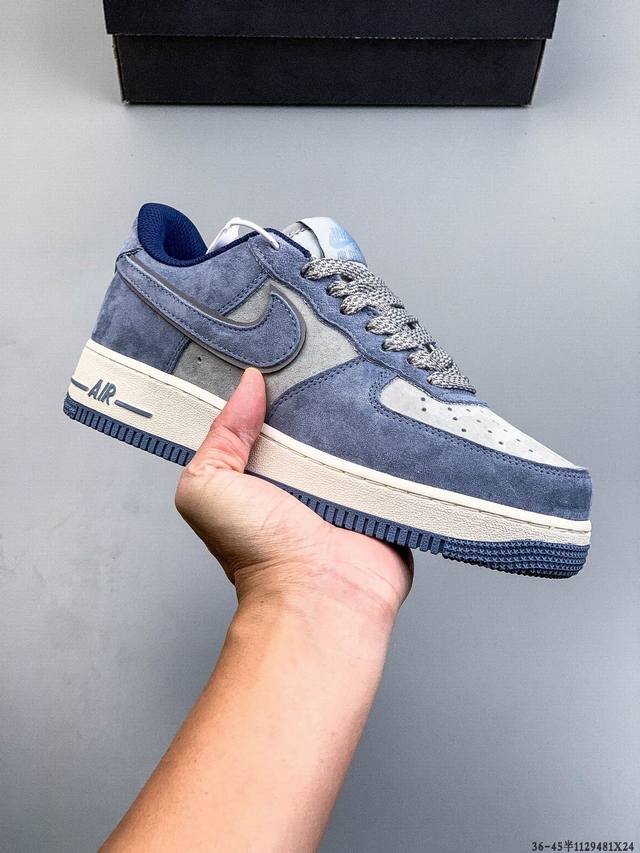 原楦数据纸版，采用硬质优质皮革鞋面材质，内置全掌Air Sole气垫。耐克 Nike Air Force 1 Low 空军一号低帮百搭休闲运动板鞋 112948