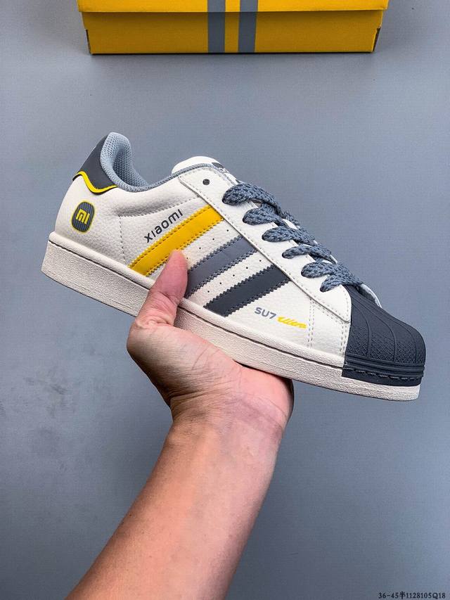 公司级！Adidas阿迪达斯Superstar Ii 新款百搭休闲板鞋 1128105Q18