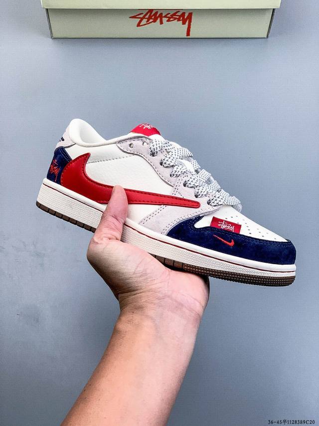 耐克Nike Air Jordan 1 Low Aj1乔1 低帮潮流缓运动休闲板鞋。Aj1 低帮拼接 完美版型真头层牛皮# 内置缓震气垫 原鞋开模 拒绝公底 购