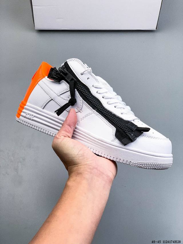 Acronym X Nike Lunar Force 1 空军联名款 拉链 休闲 包裹性耐磨 低帮 板鞋 这款Nike Lunar Force 1 X Acro