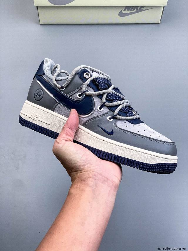 二层真标！耐克Nike Air Force 1 Low 空军一号低帮经典百搭休闲板鞋 1126389C20
