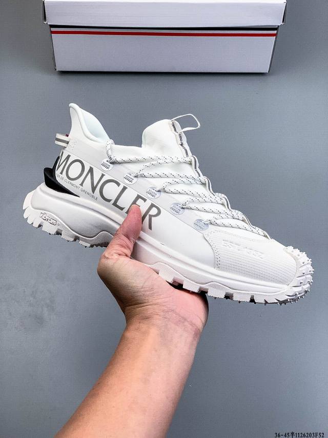 Moncler 盟可睐 蒙口 Trailgrip Amoeba 抗撕裂材质山地户外鞋 鞋身采用Cordura防撕裂尼龙 Gore-Tex材质 中底内置全掌碳板