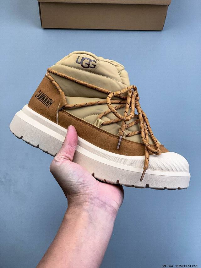 Ugg 秋冬加绒保暖经典舒适时尚休闲鞋 广州外贸大厂生产鞋头到鞋垫真羊皮毛一体独立外盒包装芯片带防水工艺区别市面任何版本 独立原版开发大底羊绒鞋垫冬季保暖外出家