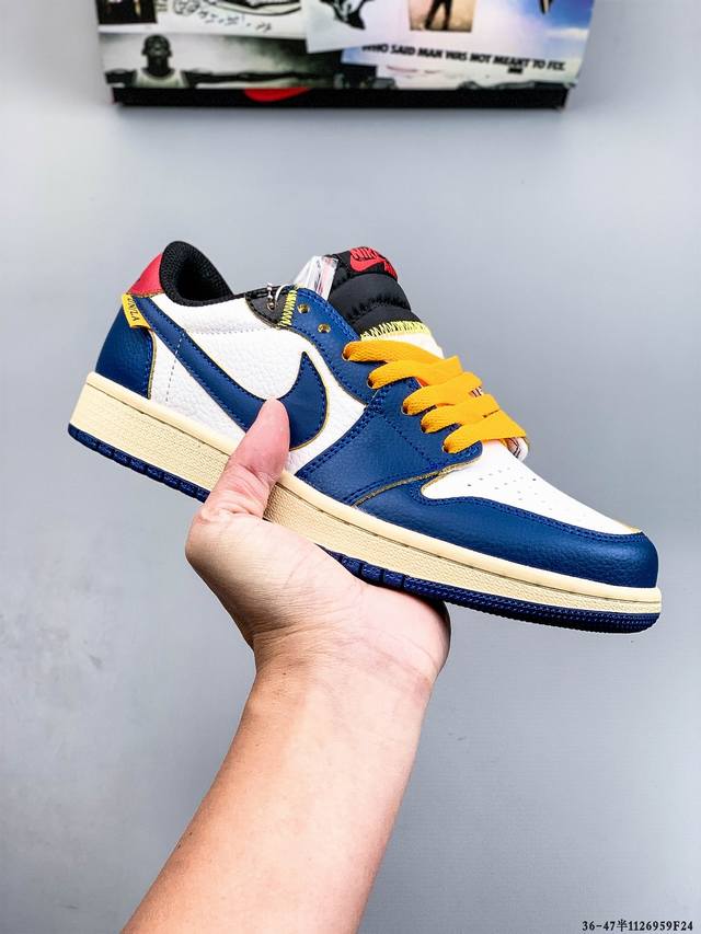 真标半码！耐克Nike Air Jordan Low 1 乔1低帮倒勾经典休闲鞋 1126959F24