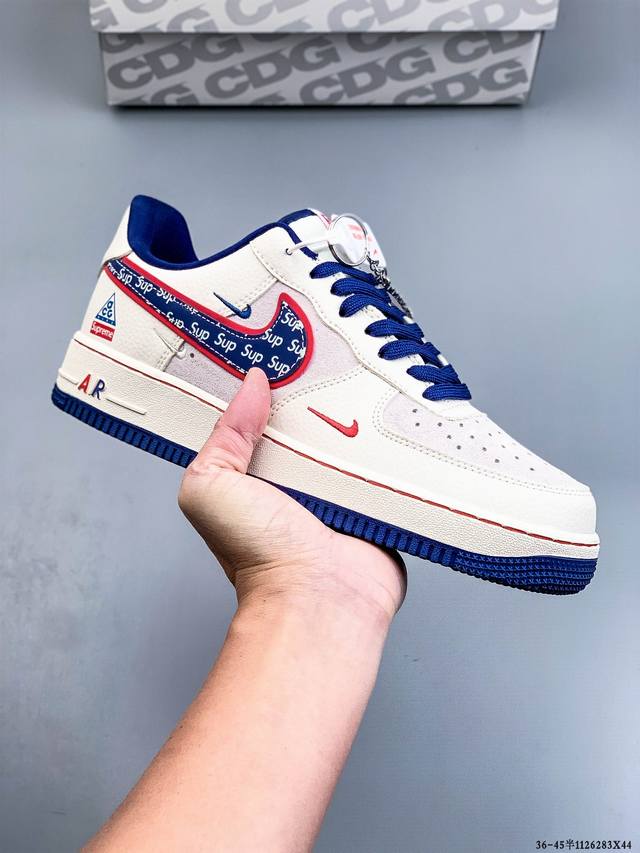 纯原版本 原楦数据纸版，采用硬质优质皮革鞋面材质，内置全掌Air Sole气垫。耐克 Nike Air Force 1 Low 空军一号低帮经典百搭休闲运动板鞋