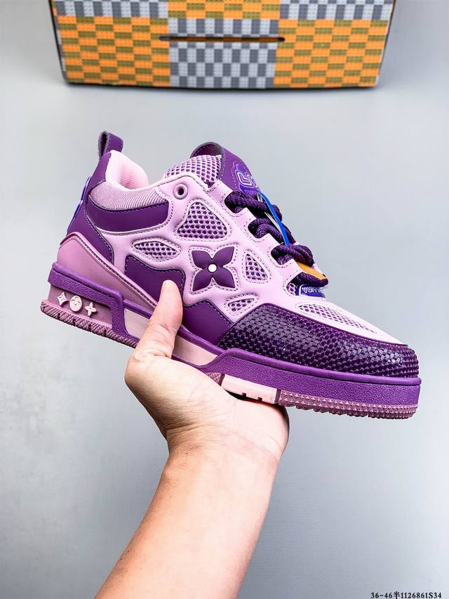 路易威登 Louis Vuitton Lv路易威登板鞋 乘风破浪的姐姐争先种草款,舒适透明底和百搭性霸屏整个时尚娱乐圈，正品1:1套楦复刻，细节调整完美主义！鞋