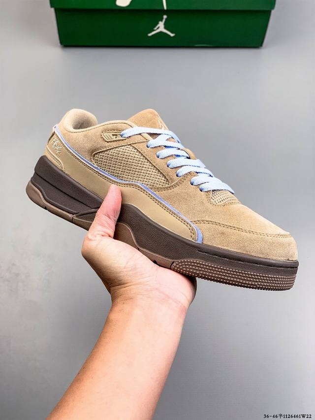 Jordan Flight Court Sp “Tela” 2025新款百搭滑板鞋 Jordan Brand 首度携手 Who Decides War 联合创始