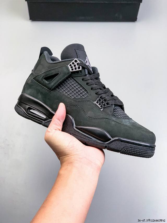 纯原版本！Air Jordan 4 Retro Og Cement Aj4 乔4 复古休闲运动篮球鞋 正确鞋舌立体高频 原厂数据 最新原厂底模 原厂纸板 112