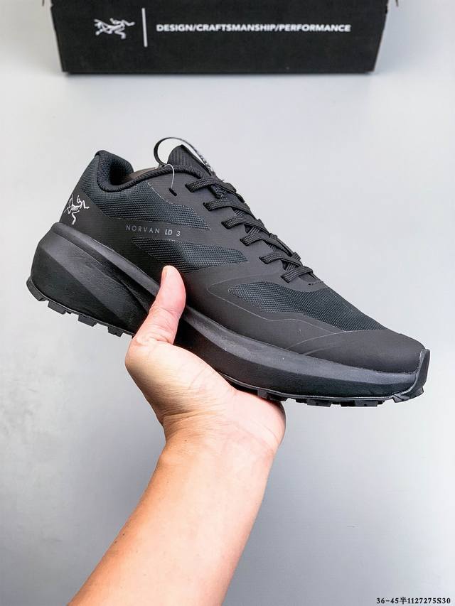 公司级！始祖鸟Arcteryx Norvana Ld 3 Gtx M 防水攀登徒步鞋 攀爬多功能运动鞋 1127275S30