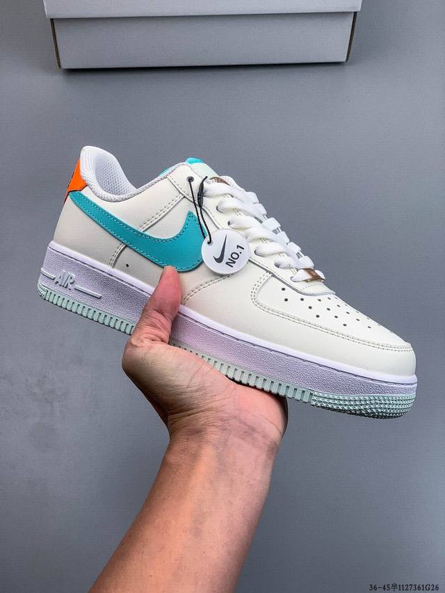 二层真标！耐克Nike Air Force 1 Low 空军一号低帮经典百搭休闲板鞋 1127361G26