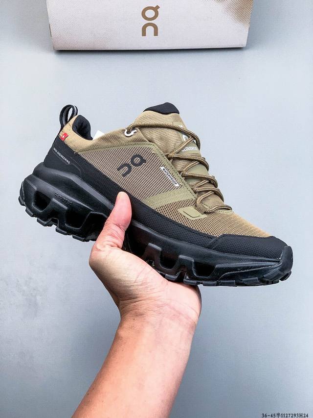 公司级！On 昂跑 Cloudrock Low 舒适 轻便 减震耐磨跑步鞋 采用了先进的缓震技术 能够有效减少跑步时对关节的冲击 保护运动者的健康 其独特的缓震