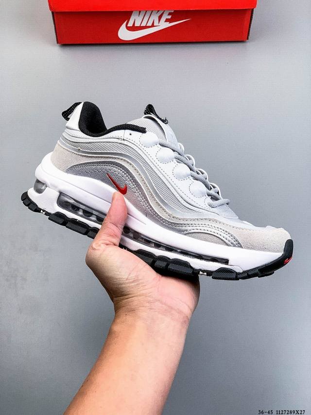 耐克Nike Air Max 97 子弹系列全掌气垫经典运动休闲跑步鞋 1127289X27