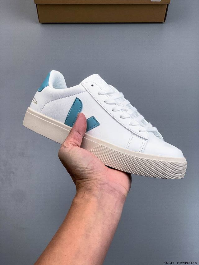 街拍频繁上镜 Veja Leather Extra Sneakers 二层皮 法国国民V字经典小白板鞋 春季入夏简约百搭款 全头层进口牛皮 舒适面革内里 广东厂