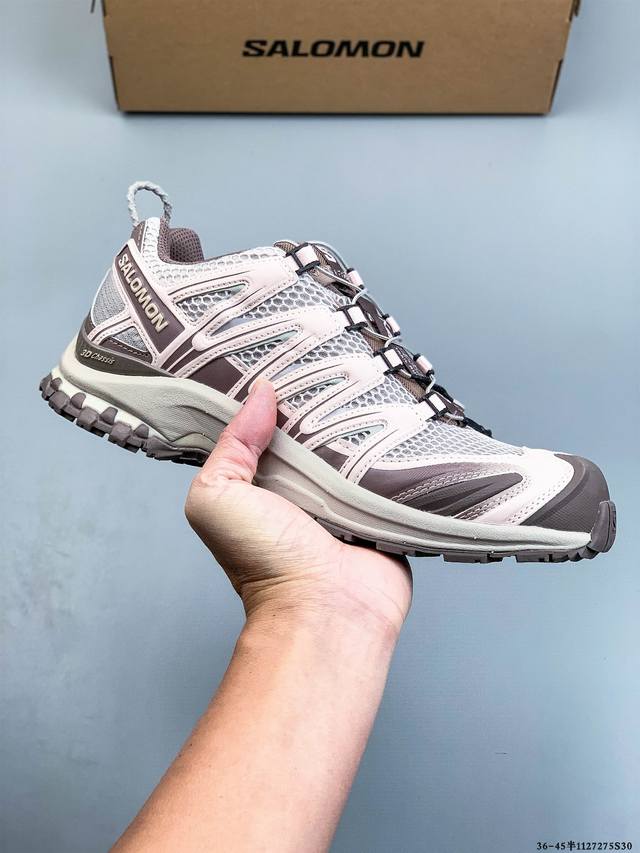 Salomon Xa pro 3D Adv 萨洛蒙 户外越野跑鞋 鞋面采用Sensifit贴合技术 全方位贴合包裹脚型 鞋跟部鞋底牵引设计 提供强大的抓地性能