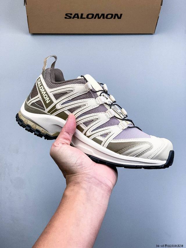 Salomon Xa pro 3D Adv 萨洛蒙 户外越野跑鞋 鞋面采用Sensifit贴合技术 全方位贴合包裹脚型 鞋跟部鞋底牵引设计 提供强大的抓地性能