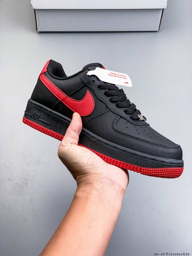 二层真标！耐克Nike Air Force 1 Low 空军一号低帮经典百搭休闲板鞋 1116861S20