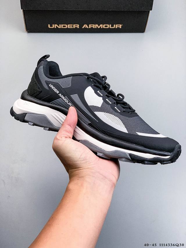 安德玛Ua官方越野跑鞋2025新款男鞋减震抓地防滑耐磨徒步登山鞋 1114336Q30