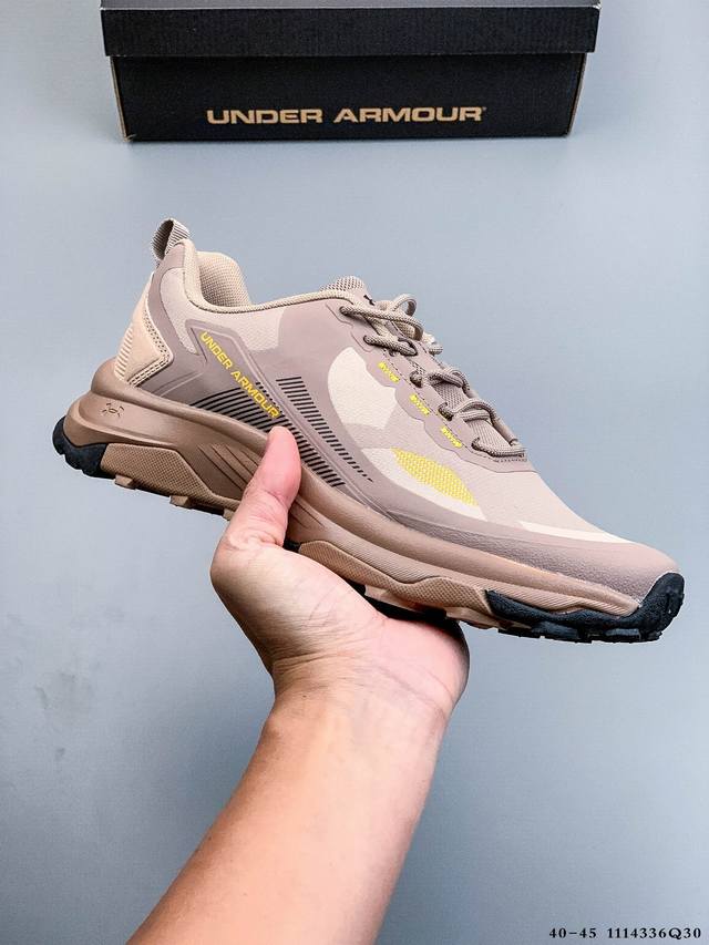 安德玛Ua官方越野跑鞋2025新款男鞋减震抓地防滑耐磨徒步登山鞋 1114336Q30