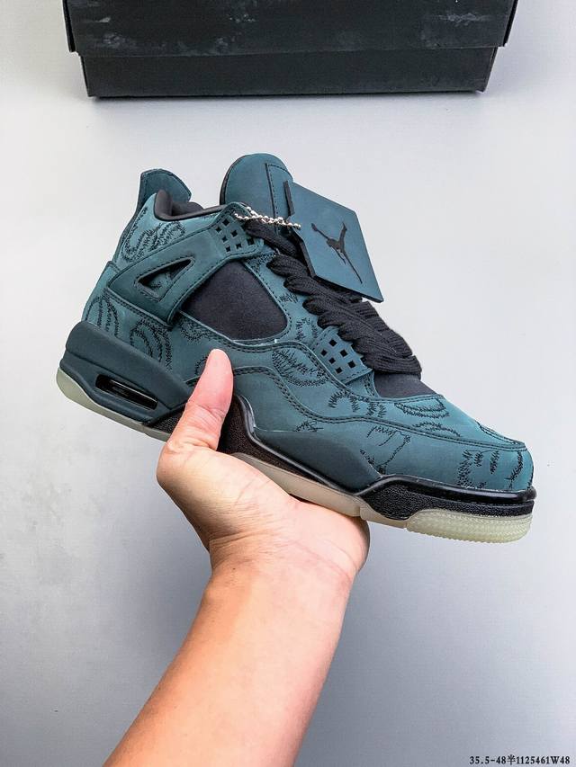 纯原版本！Air Jordan 4 Retro Og Cement Aj4 乔4 复古休闲运动篮球鞋 正确鞋舌立体高频 原厂数据 最新原厂底模 原厂纸板 112