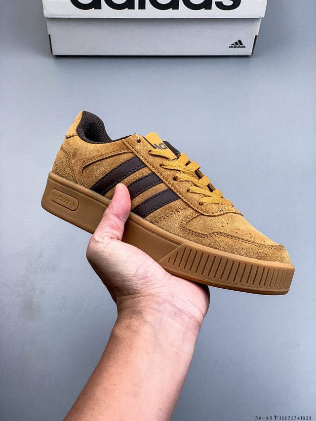 真标半码！Adidas阿迪达斯D-pad Classic休闲篮球运动板鞋 1117174H21