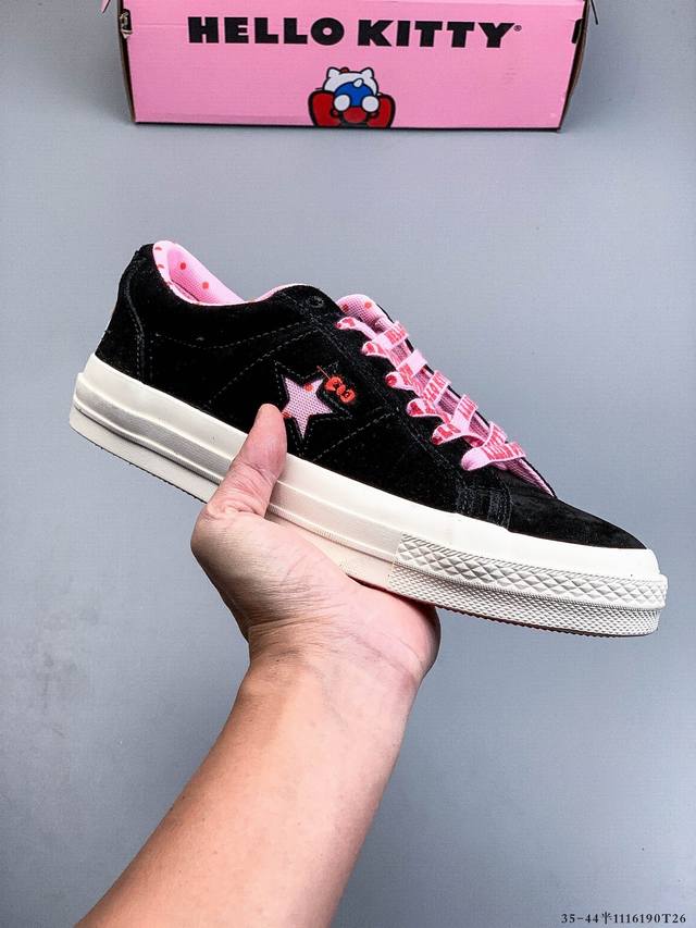 匡威 Converse One Star 1970S 杰克一星低帮 经典 One Star 款式 自然优雅搭配标志性的One Star Logo，凸显充满现代感