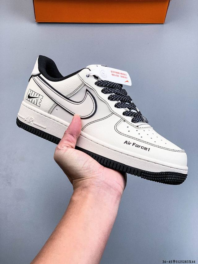 纯原版本 原楦数据纸版，采用硬质优质皮革鞋面材质，内置全掌Air Sole气垫。耐克 Nike Air Force 1 Low 空军一号低帮经典百搭休闲运动板鞋