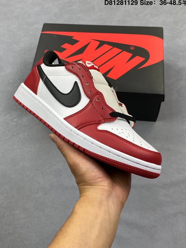 耐克Nike Air Jordan 1 Aj1 Low 耐克乔丹1代乔1代低帮帮百搭休闲文化篮球鞋 货号：Hq6998-600 Id：D81281129