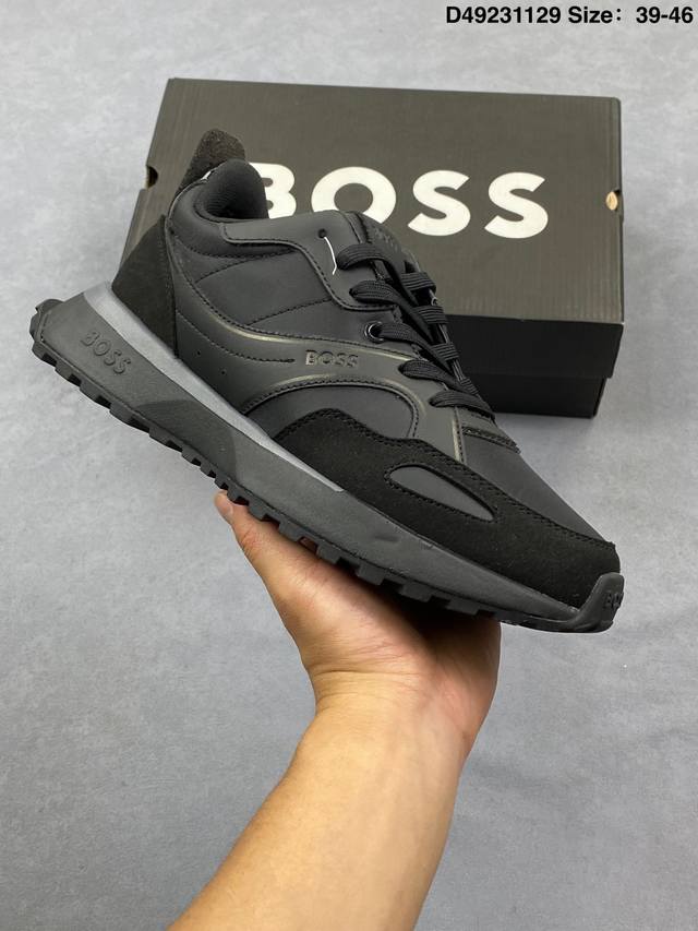 广东原厂Hugo Boss 厚底系带 低帮 生活休闲鞋 男款×Hl451300402 Size:39～46 编码：D49231129 货号：Cn8608 002