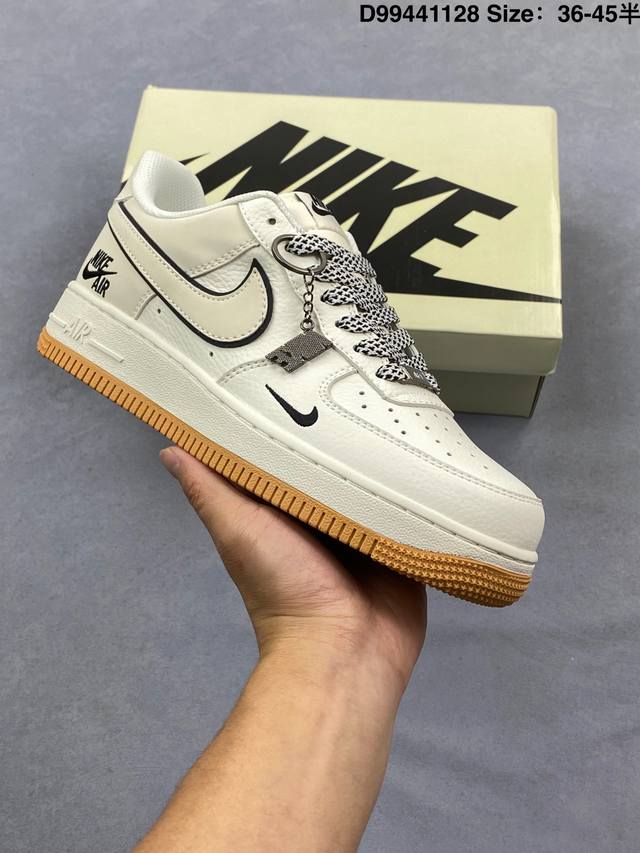 海外限量发售！公司级Nike Air Force 1 '07 Low “Nike银 米蓝星际”空军一号 低帮 运动鞋 休闲鞋 折边针车 工艺难度大 原楦头原纸板
