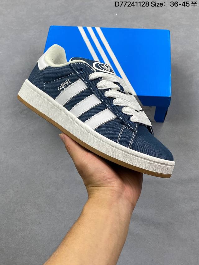 阿迪达斯Adidas Originals Campus 00S 学院系列面包风经典复古低帮百搭休闲运动板鞋 尺码36 36 37 38 38 39 40 40