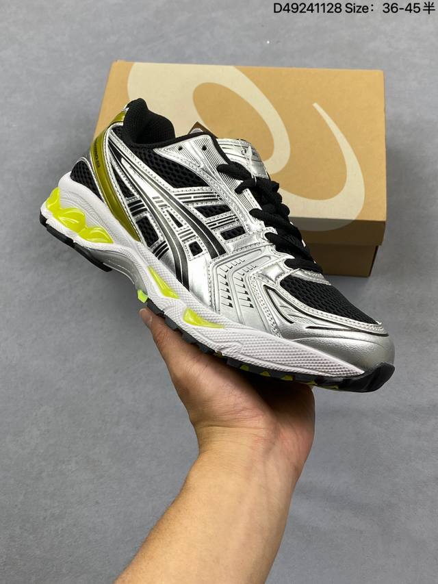 Asics Gel-Kayano 14 亚瑟士运动休闲透气专业跑鞋 采用工程弹性双层再生针织密度鞋面材质 后跟3D可视Gel缓震乳胶物料 升级Ff Blast