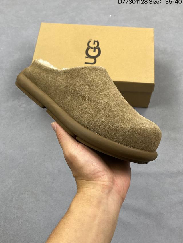 公司级Ugg Ethnic Syle Slippers 小土豆 复古百搭 全包加绒 暖冬加绒休闲时尚高颜值 舒适一脚蹬 包头拖鞋 货号:1182025 尺码:3